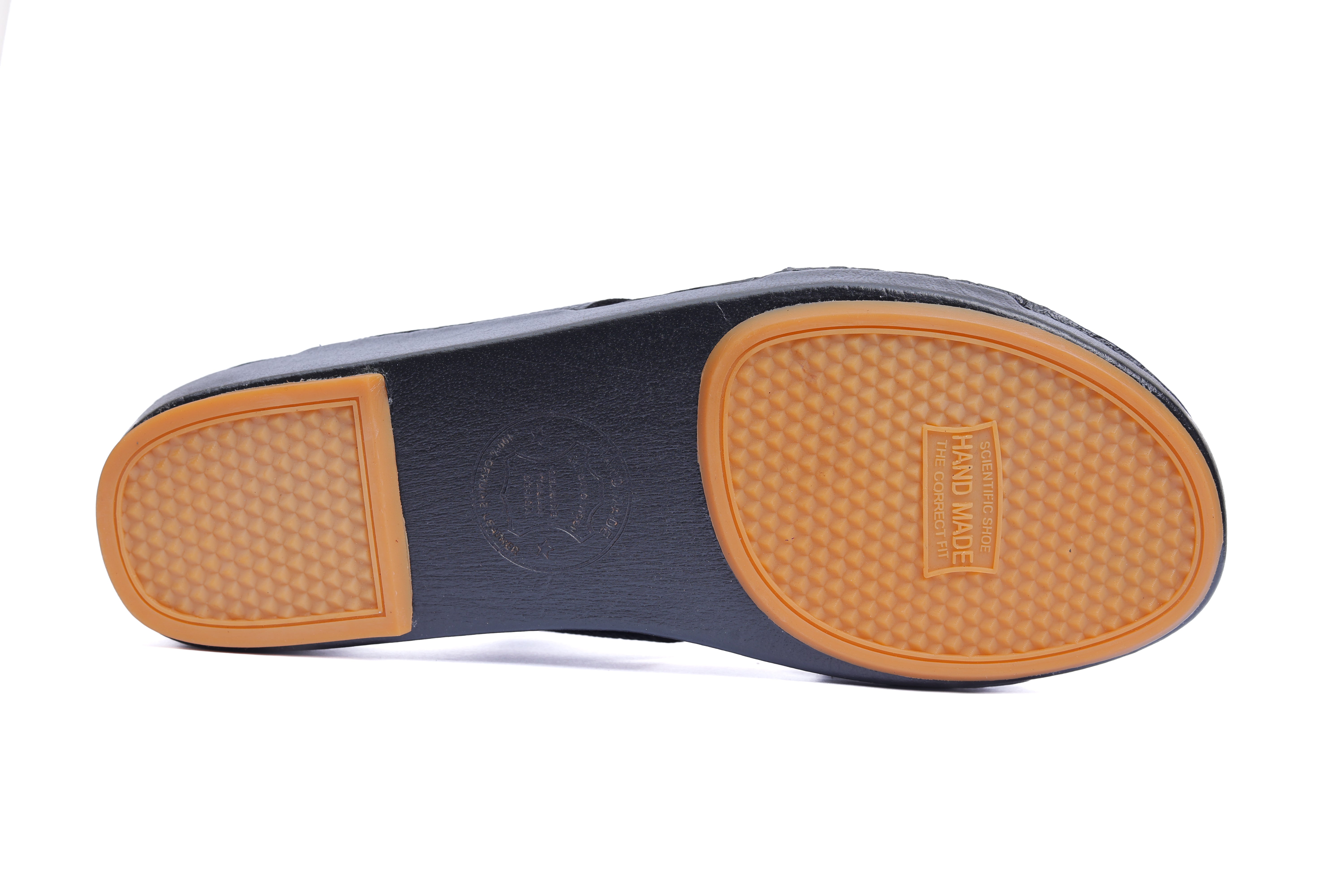 AN- 4853 - Black / Tan Luxury Arabic Sandal for Men