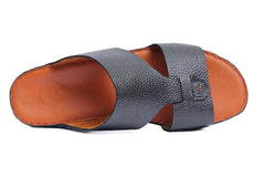 AN- 4851 Black / Tan - Luxury Arabic Sandal for Men