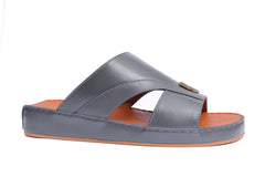AN- 4849 - Gray / Tan Luxury Arabic Sandal for Men