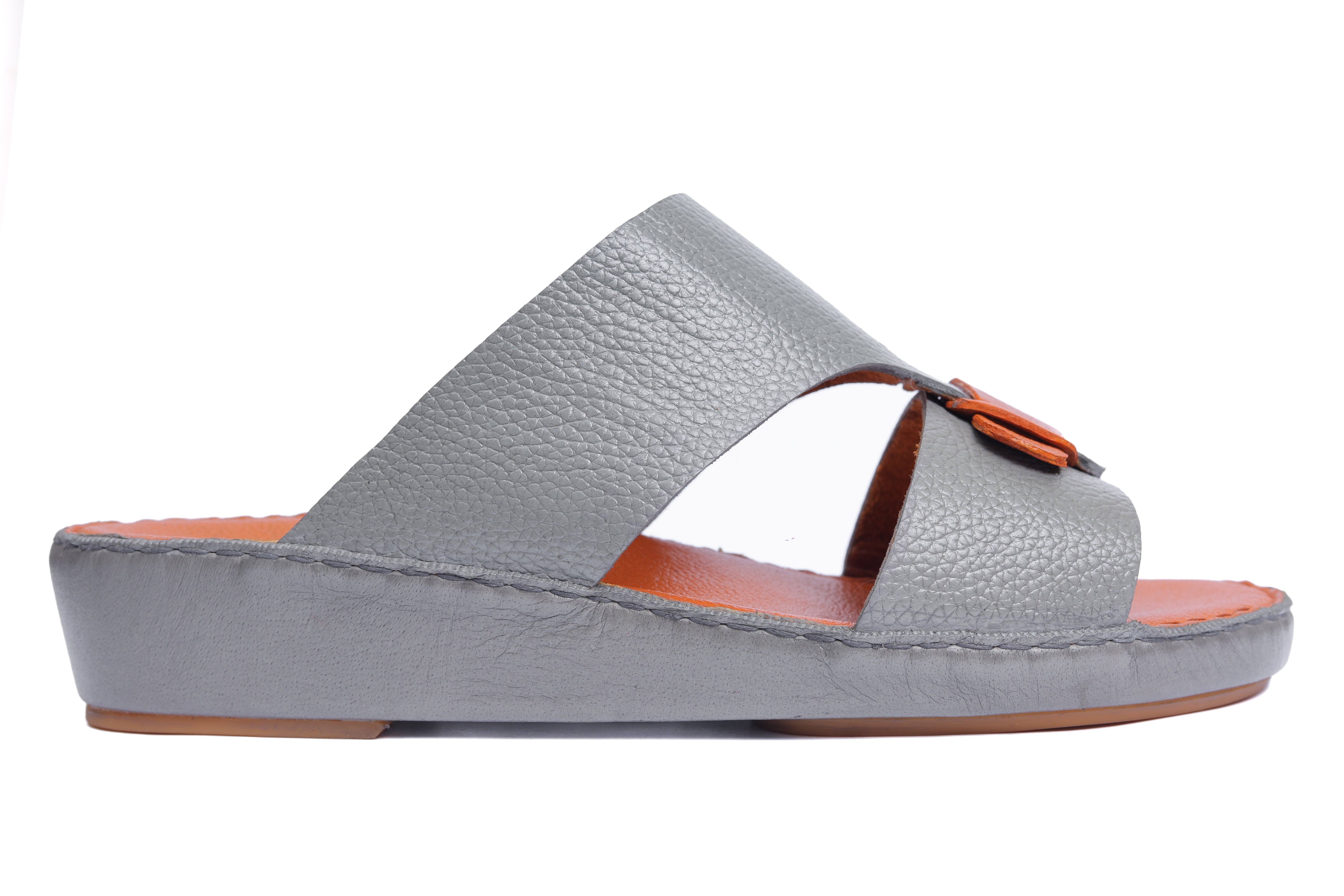 AN- 4853 - Gray / Tan Luxury Arabic Sandal for Men