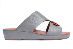 AN- 4853 Gray / Tan - Luxury Arabic Sandal for Men