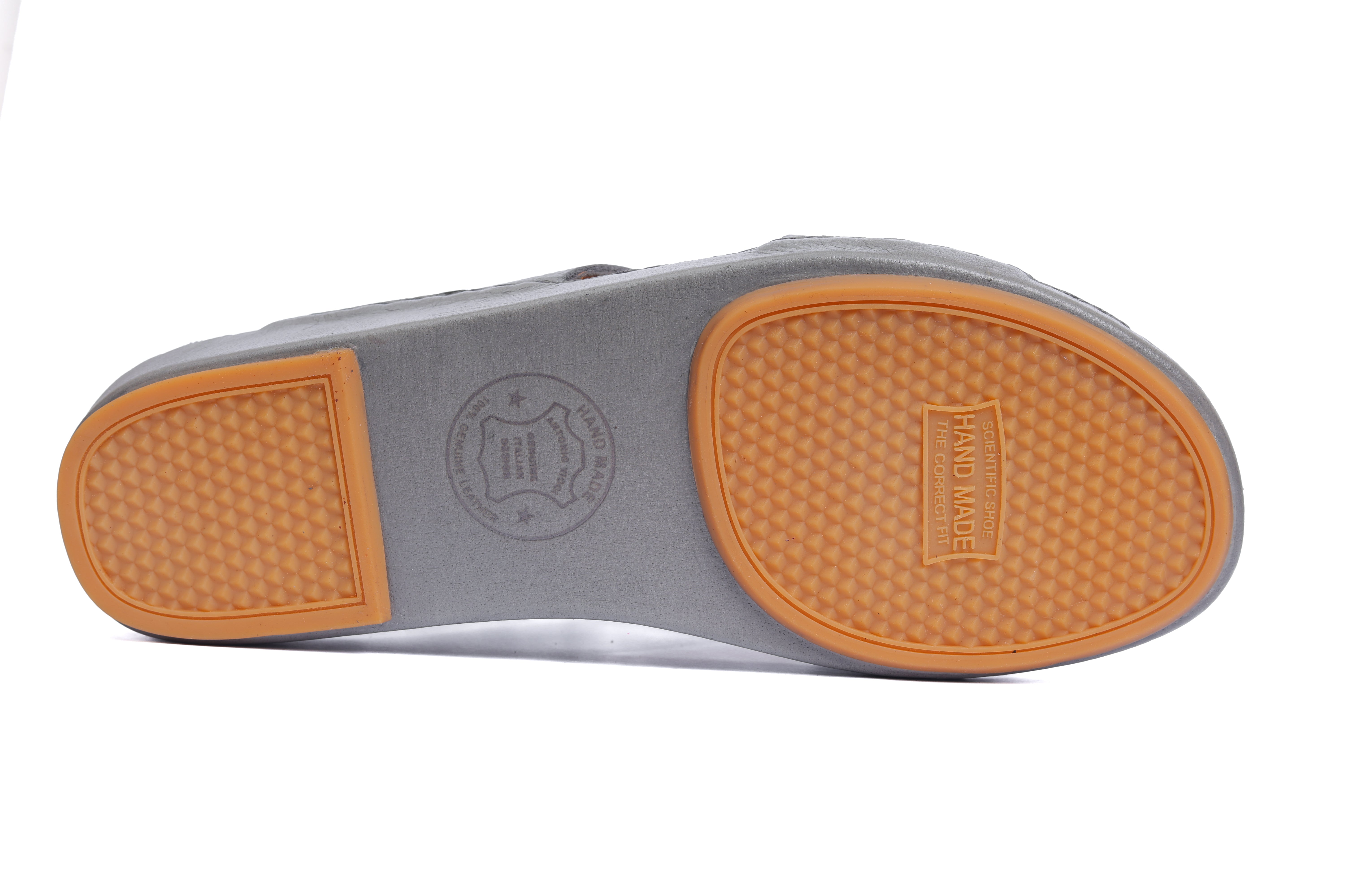 AN- 4853 - Gray / Tan Luxury Arabic Sandal for Men