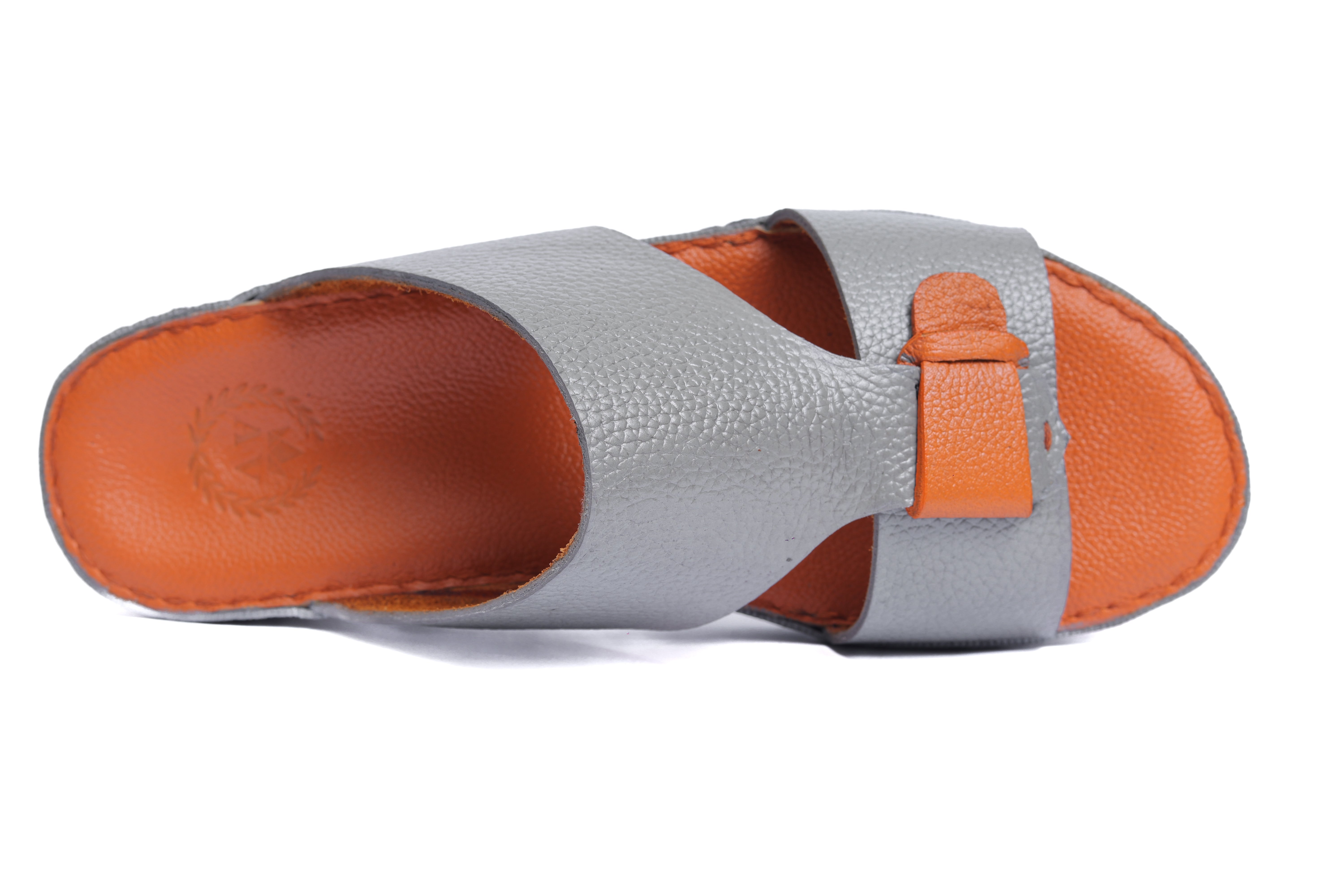 AN- 4853 - Gray / Tan Luxury Arabic Sandal for Men