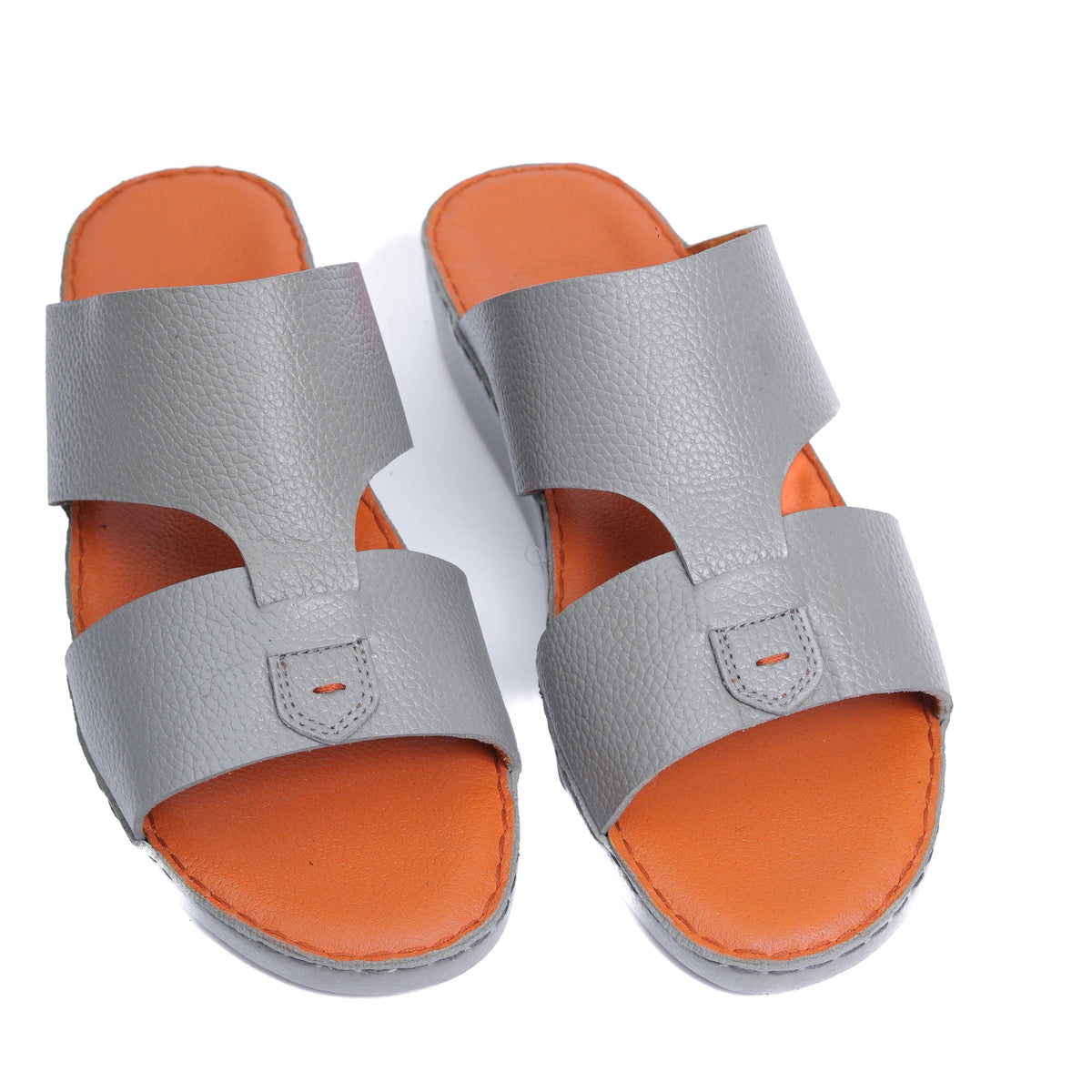 AN- 4851 Gray / Tan - Luxury Arabic Sandal for Men