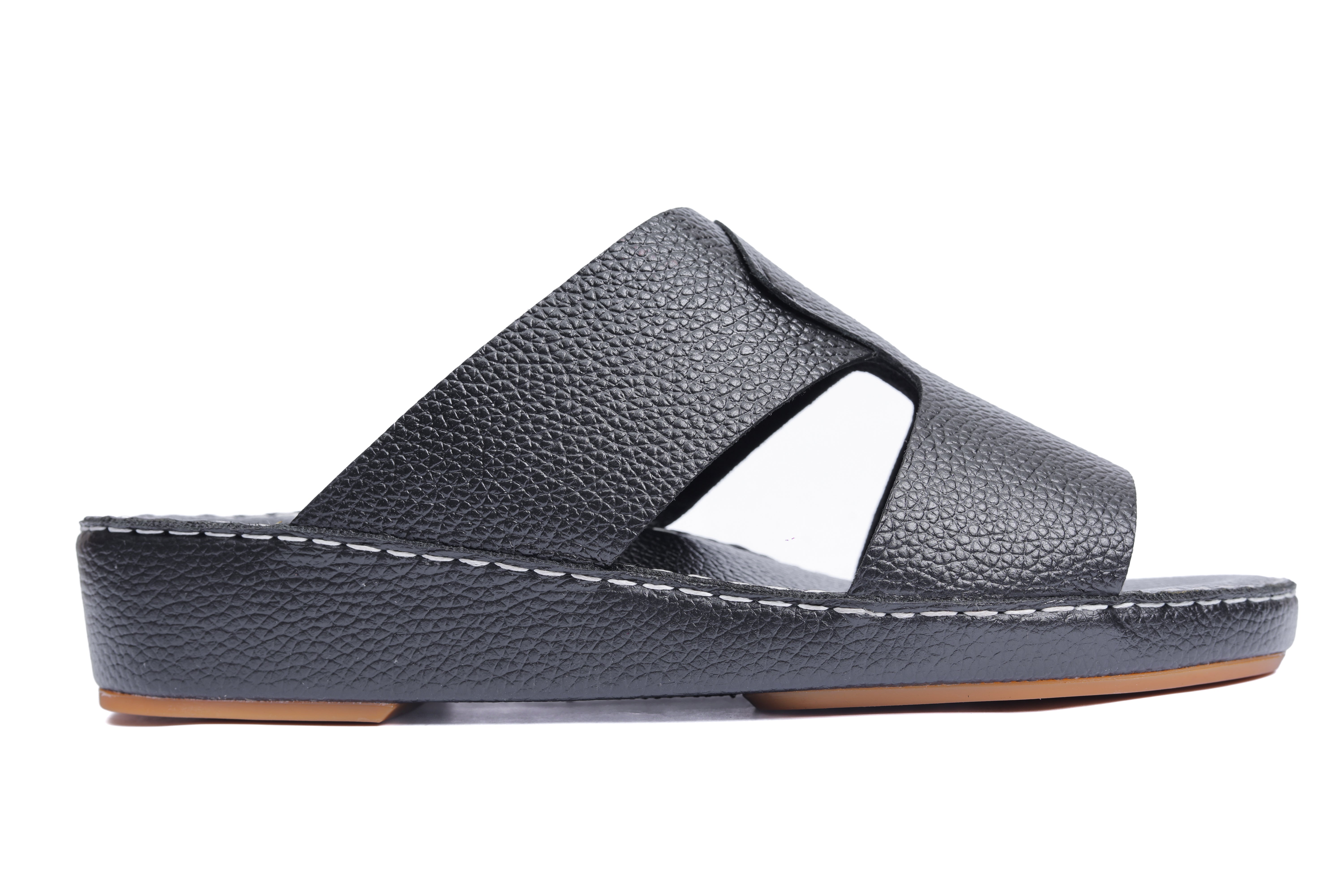 AN- 4850 - Full Black Luxury Arabic Sandal for Men