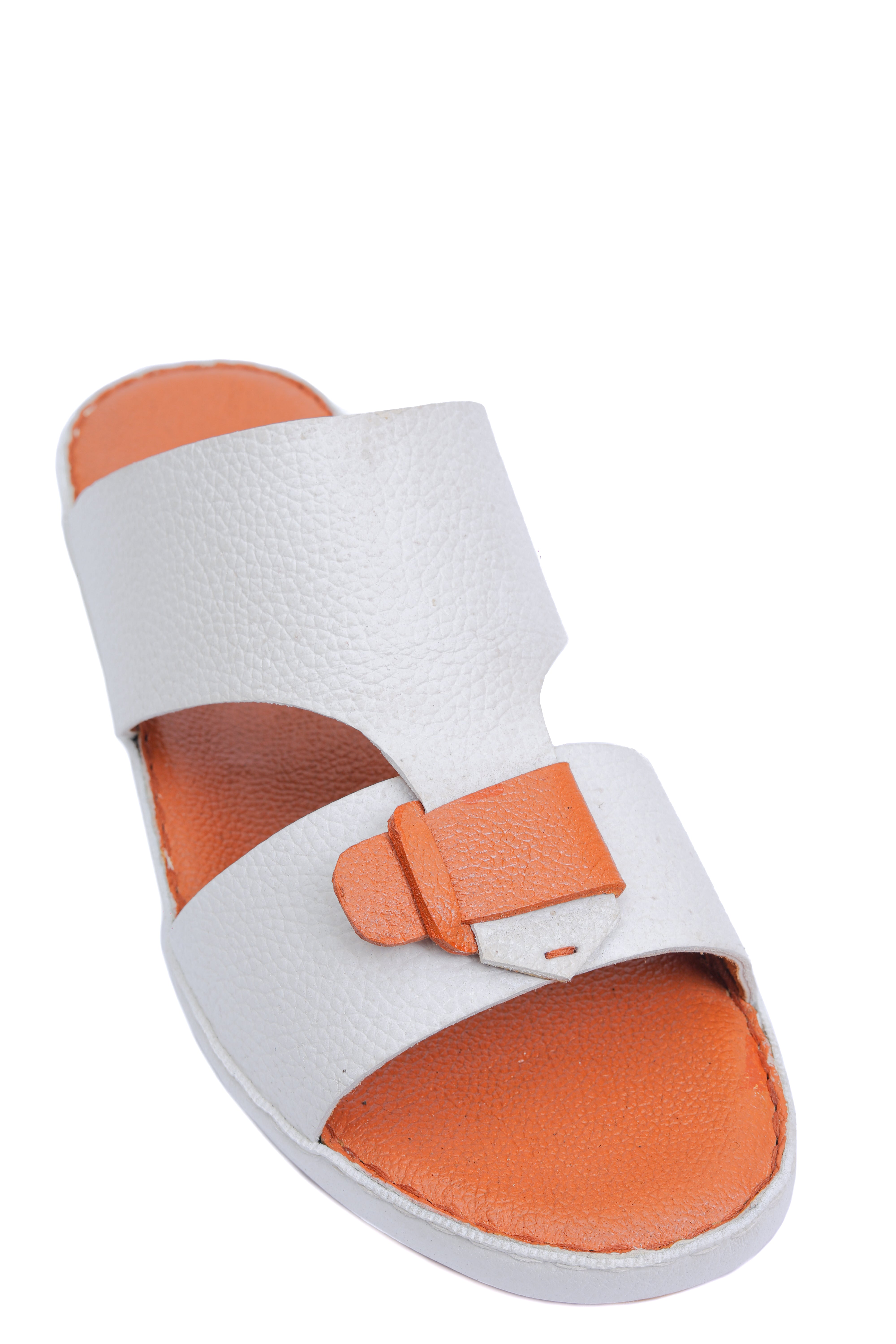 AN- 4853 - White / Tan Luxury Arabic Sandal for Men