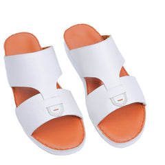AN- 4851 - White / Tan Luxury Arabic Sandal for Men