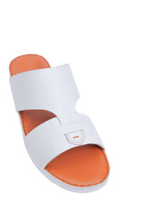 AN- 4851 - White / Tan Luxury Arabic Sandal for Men