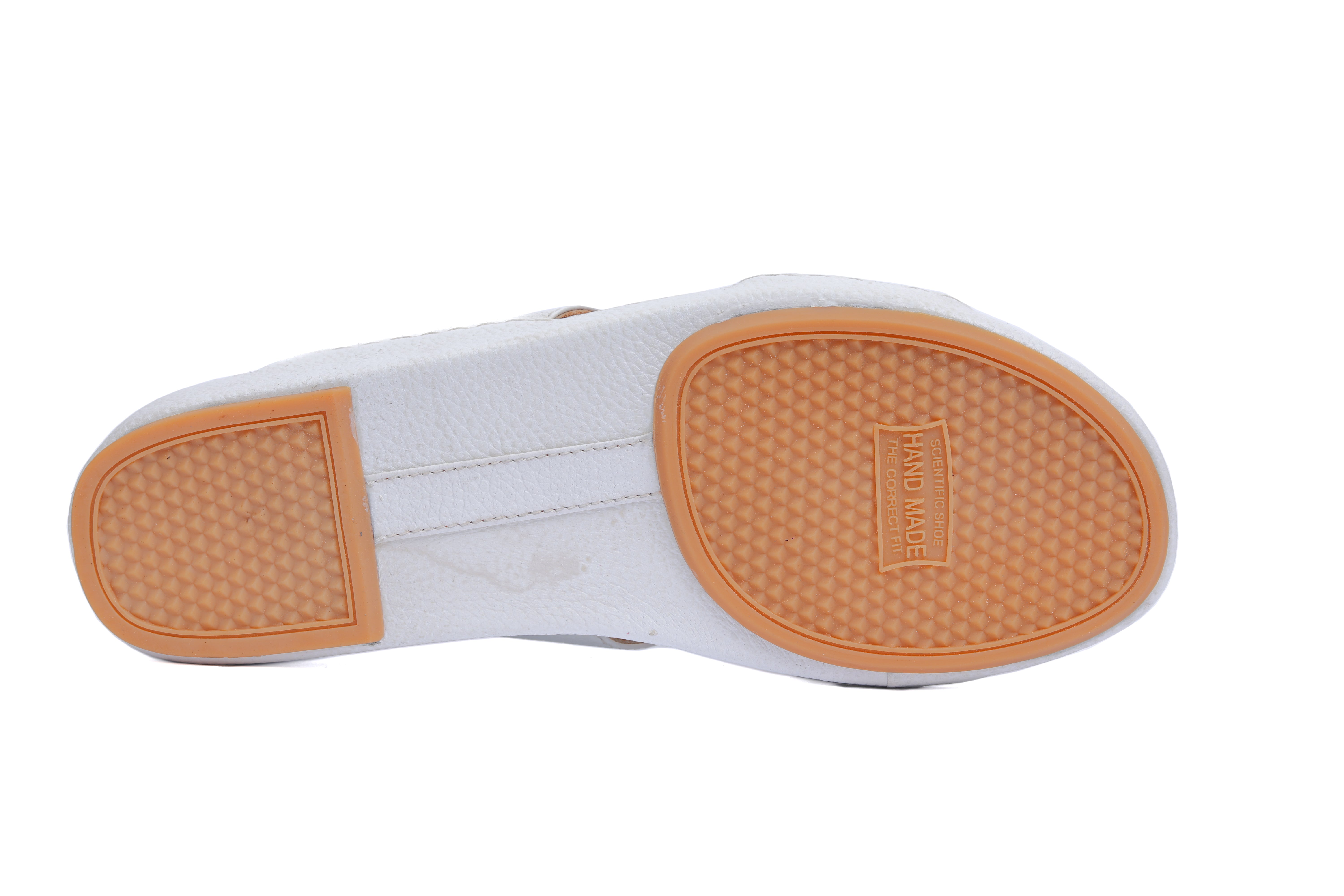 AN- 4852 - White / Tan Luxury Arabic Sandal for Men