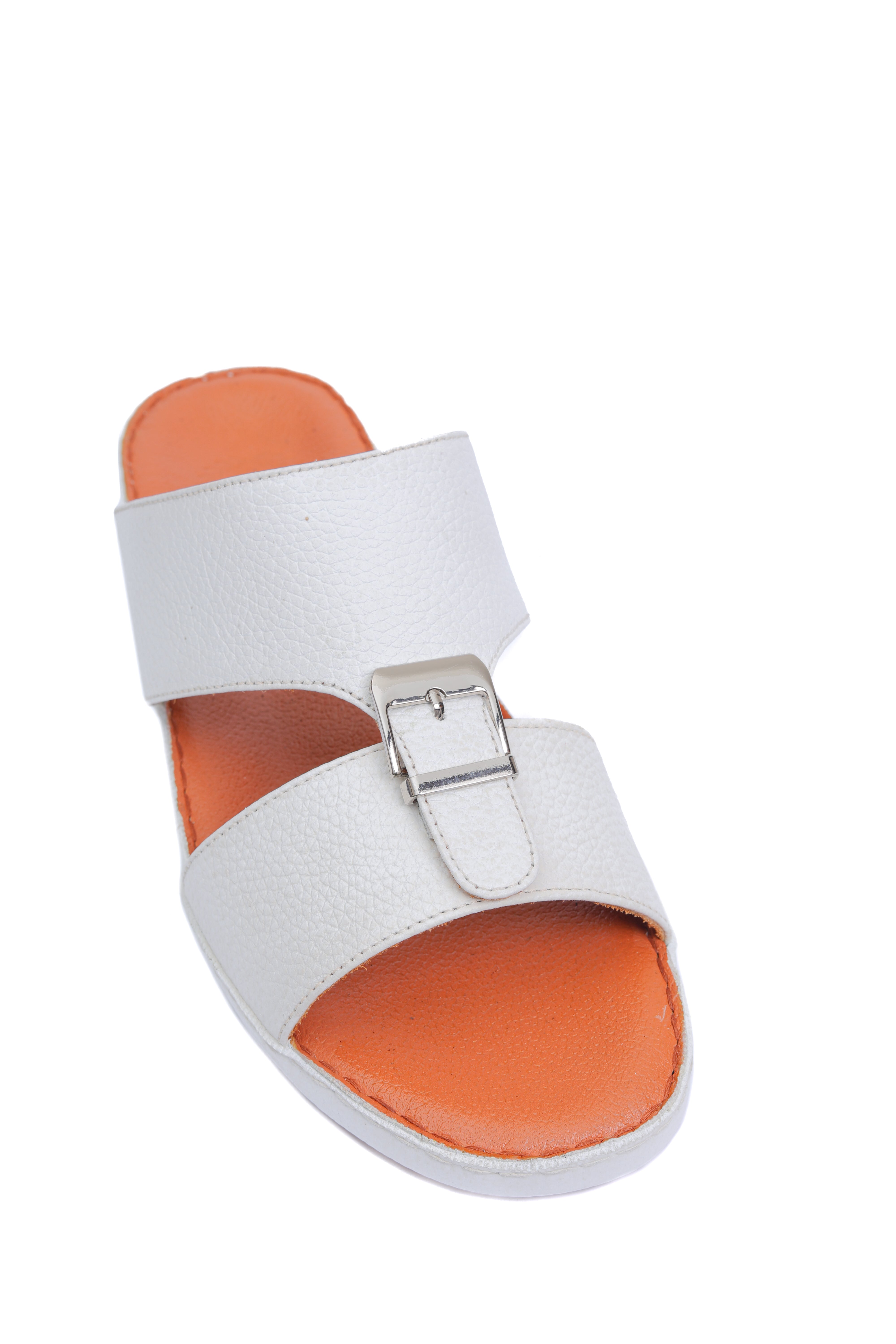 AN- 4852 - White / Tan Luxury Arabic Sandal for Men
