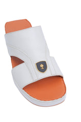 AN- 4849 - White / Tan Luxury Arabic Sandal for Men