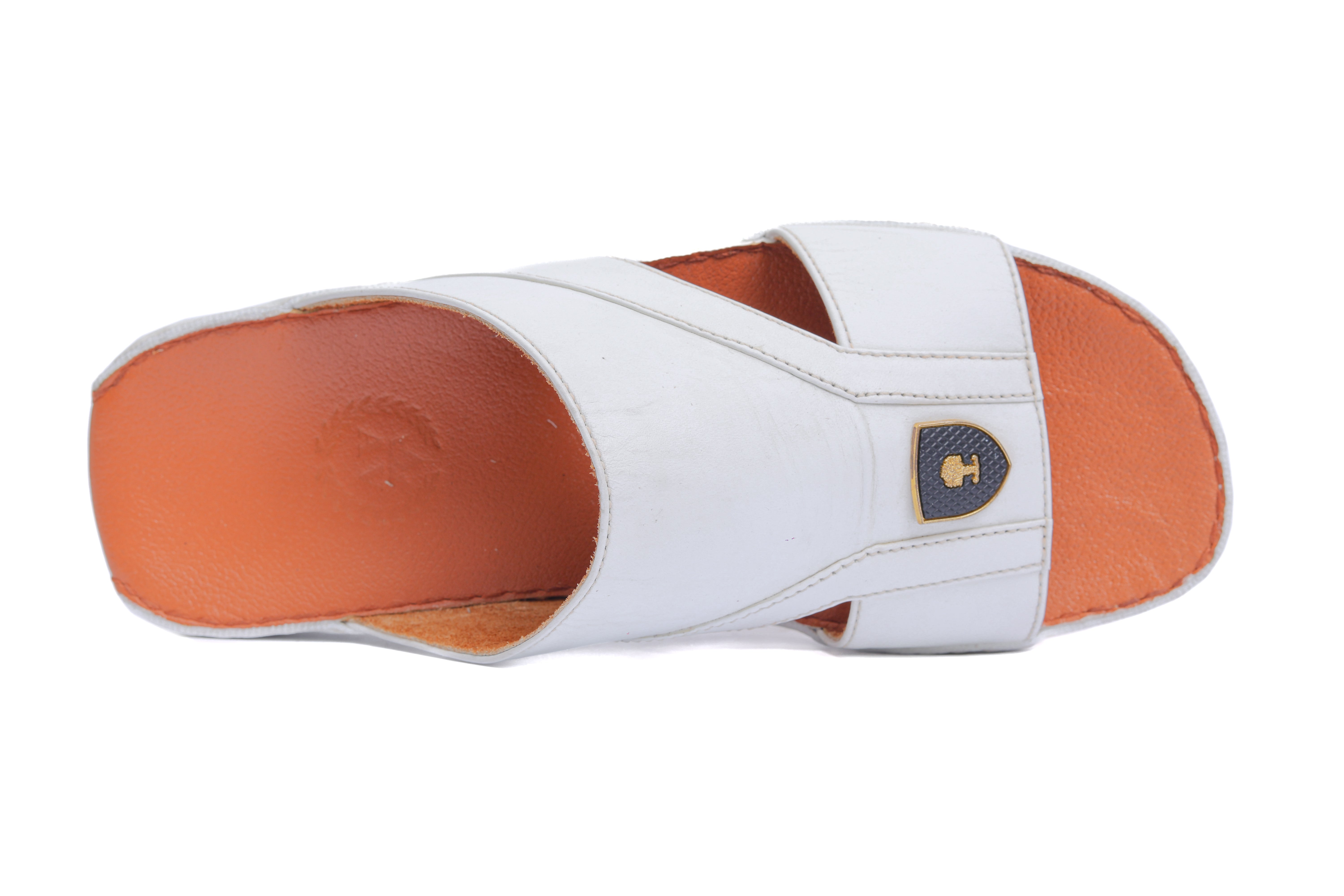 AN- 4849 - White / Tan Luxury Arabic Sandal for Men