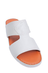 AN- 4850 - White / Tan Luxury Arabic Sandal for Men