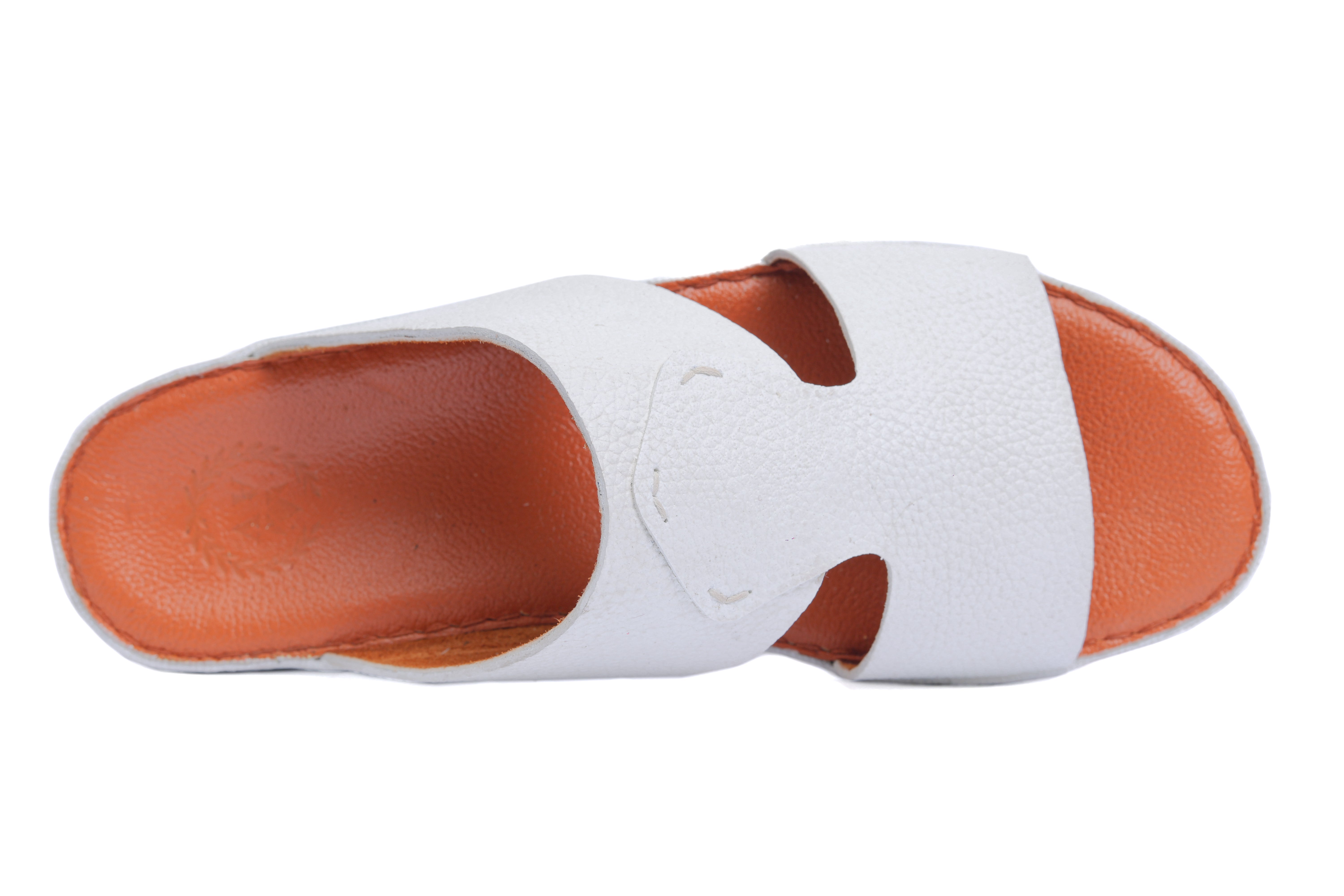 AN- 4850 - White / Tan Luxury Arabic Sandal for Men